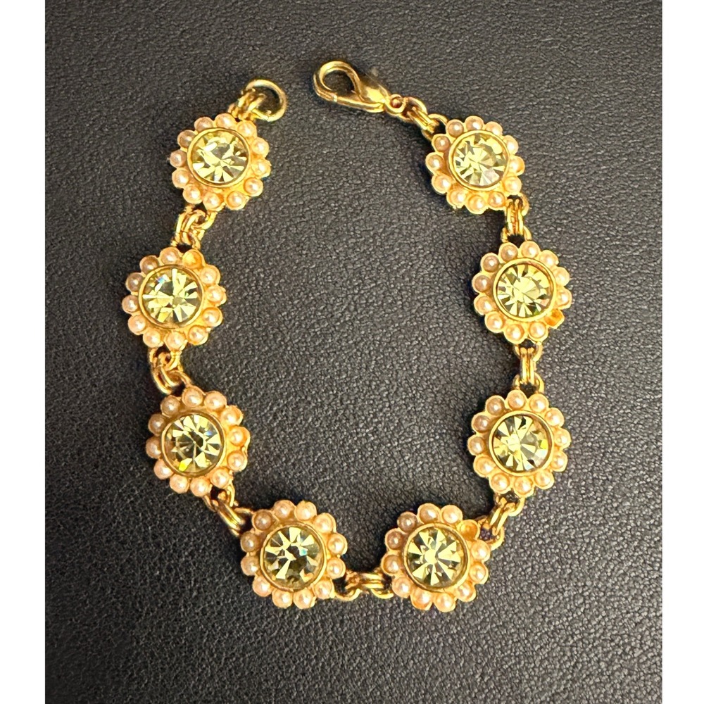 HEIDI DAUS for JIM WALTERS Rhinestone Link Bracelet Designer READ